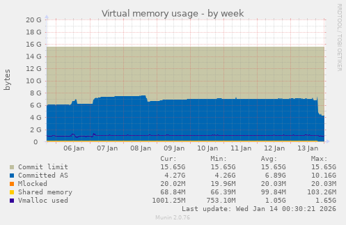 Virtual memory usage